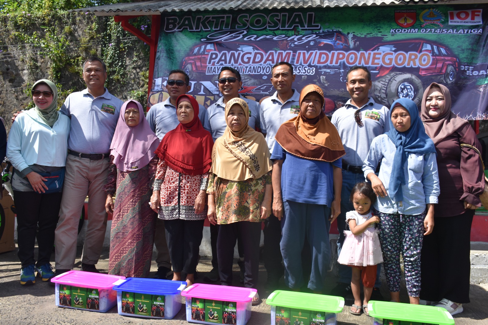 Danrem Makutarama Dampingi Pangdam IV/Dip Dalam Giat Offroad dan Baksos